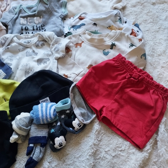 Bundle (25 pc) 6-9mo Multicolor Baby Boy Cool Weather Clothing Lot - Picture 5 of 10
